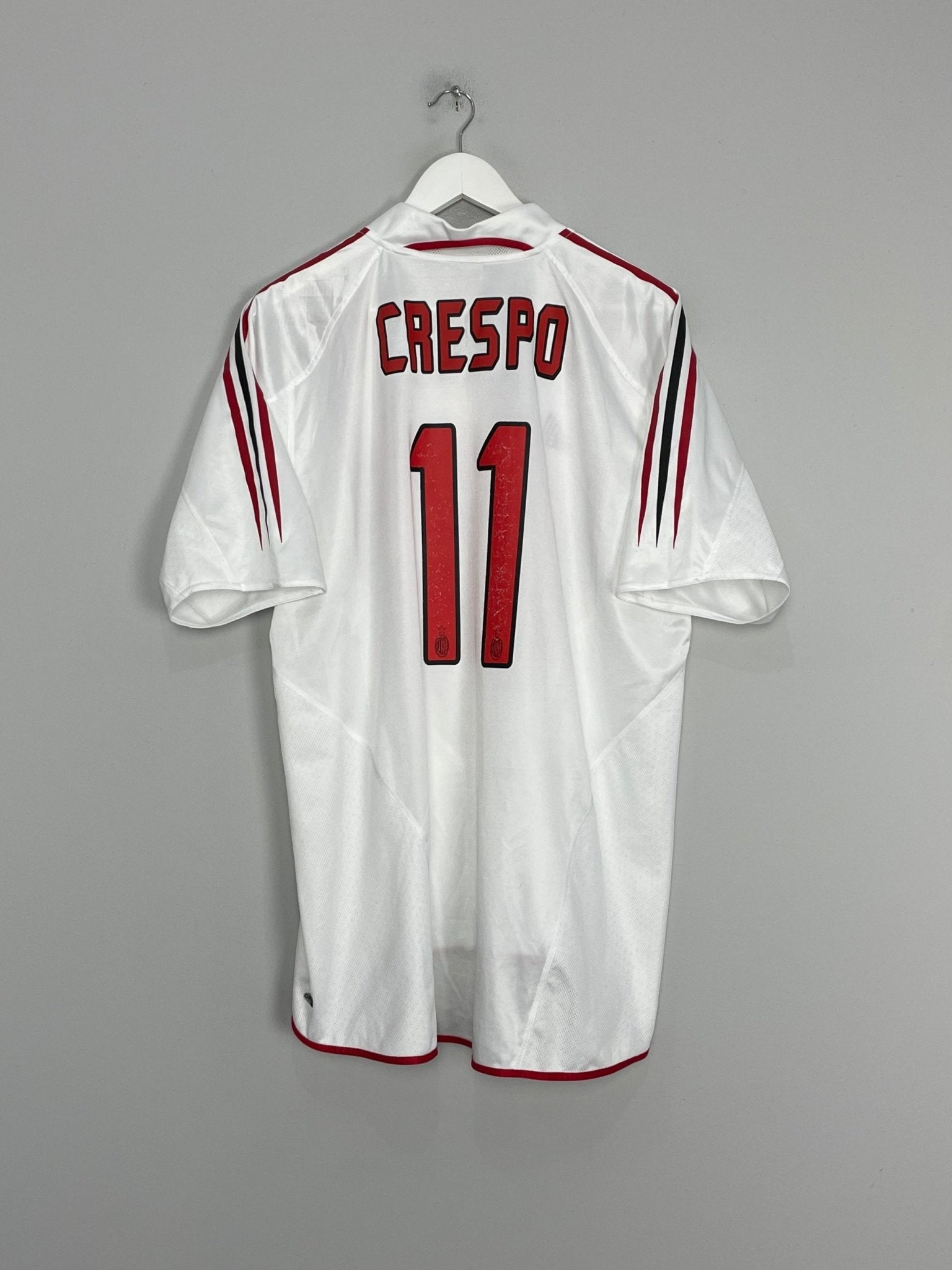 Shop 2004/05 AC MILAN CRESPO #11 AWAY SHIRT (L) ADIDAS, classic football shirts, vintage football shirts & retro soccer jerseys at Cult Kits