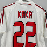 Shop 2004/05 AC MILAN KAKA #22 AWAY SHIRT (S) ADIDAS, classic football shirts, vintage football shirts & retro soccer jerseys at Cult Kits