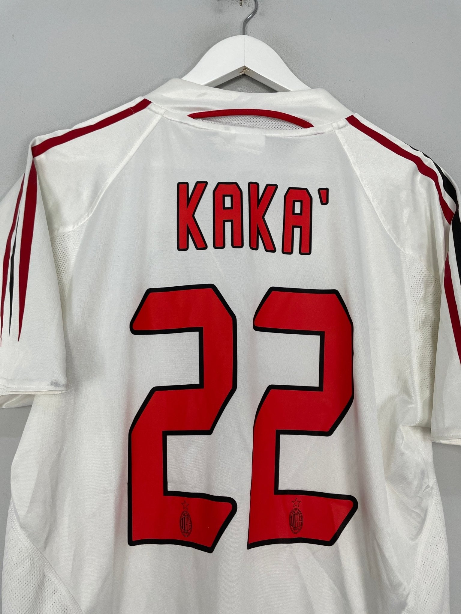 Shop 2004/05 AC MILAN KAKA #22 AWAY SHIRT (S) ADIDAS, classic football shirts, vintage football shirts & retro soccer jerseys at Cult Kits