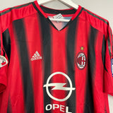 Shop 2004/05 AC MILAN KAKA #22 HOME SHIRT (L) ADIDAS, classic football shirts, vintage football shirts & retro soccer jerseys at Cult Kits