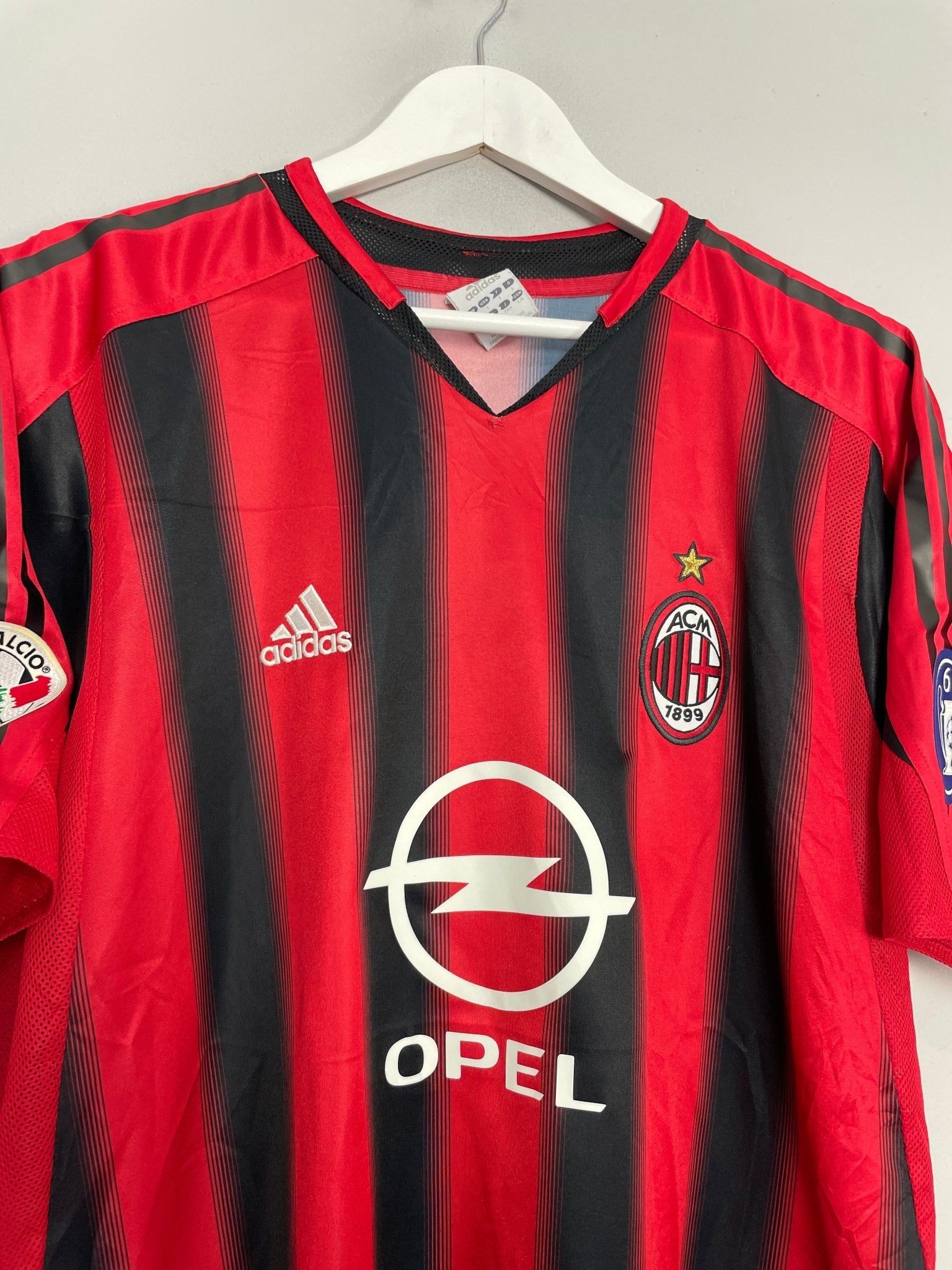 Shop 2004/05 AC MILAN KAKA #22 HOME SHIRT (L) ADIDAS, classic football shirts, vintage football shirts & retro soccer jerseys at Cult Kits