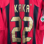 Shop 2004/05 AC MILAN KAKA #22 HOME SHIRT (L) ADIDAS, classic football shirts, vintage football shirts & retro soccer jerseys at Cult Kits