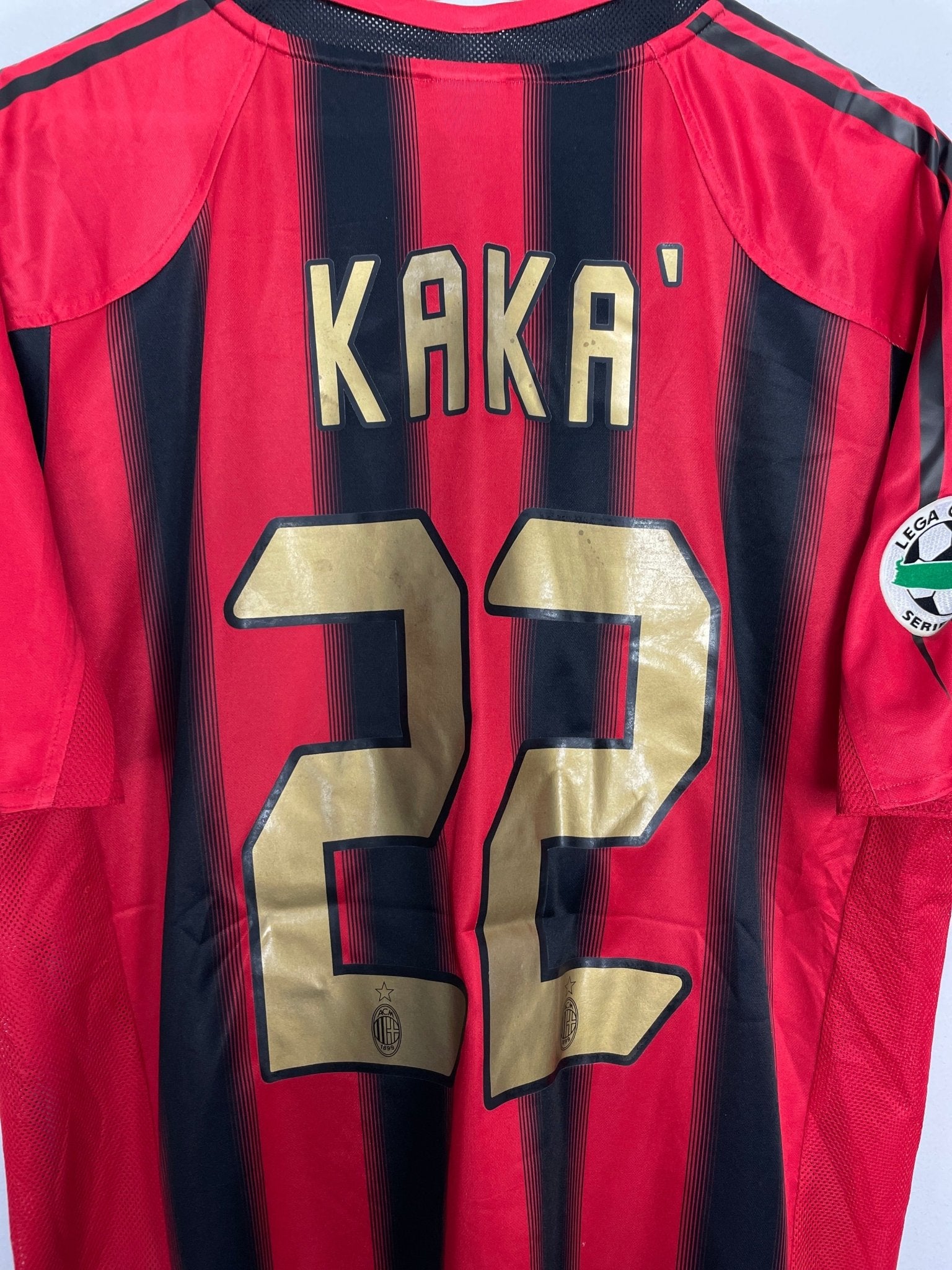 Shop 2004/05 AC MILAN KAKA #22 HOME SHIRT (L) ADIDAS, classic football shirts, vintage football shirts & retro soccer jerseys at Cult Kits
