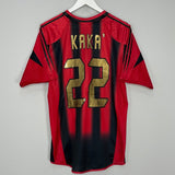 Shop 2004/05 AC MILAN KAKA #22 HOME SHIRT (M) ADIDAS, classic football shirts, vintage football shirts & retro soccer jerseys at Cult Kits