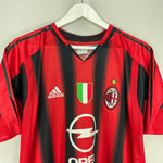 Shop 2004/05 AC MILAN KAKA #22 HOME SHIRT (M) ADIDAS, classic football shirts, vintage football shirts & retro soccer jerseys at Cult Kits