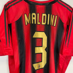 2004/05 AC MILAN MALDINI 3 HOME SHIRT (L) ADIDAS - Cult Kits - Large - Buy Vintage Football Shirts, Authentic Retro Football Shirts For Sale, Classic Football Shirts & Soccer Jersey