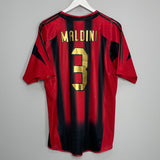 Shop 2004/05 AC MILAN MALDINI #3 HOME SHIRT (L) ADIDAS, classic football shirts, vintage football shirts & retro soccer jerseys at Cult Kits