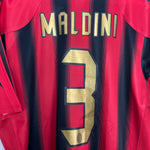 Shop 2004/05 AC MILAN MALDINI #3 HOME SHIRT (L) ADIDAS, classic football shirts, vintage football shirts & retro soccer jerseys at Cult Kits