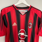 Shop 2004/05 AC MILAN RUI COSTA #10 HOME SHIRT (L) ADIDAS, classic football shirts, vintage football shirts & retro soccer jerseys at Cult Kits
