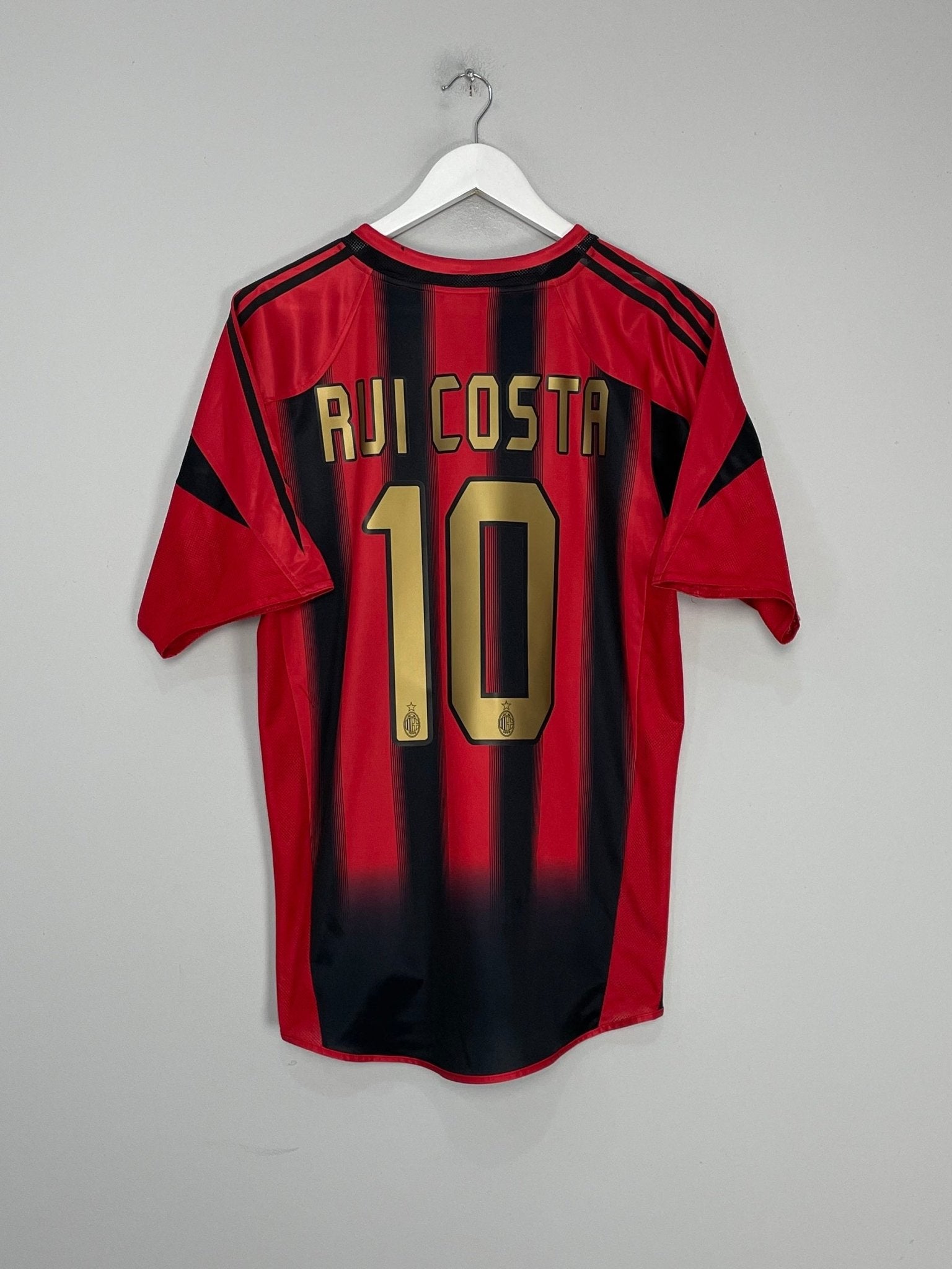 Shop 2004/05 AC MILAN RUI COSTA #10 HOME SHIRT (L) ADIDAS, classic football shirts, vintage football shirts & retro soccer jerseys at Cult Kits