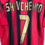 Shop 2004/05 AC MILAN SHEVCHENKO #7 HOME SHIRT (M) ADIDAS, classic football shirts, vintage football shirts & retro soccer jerseys at Cult Kits