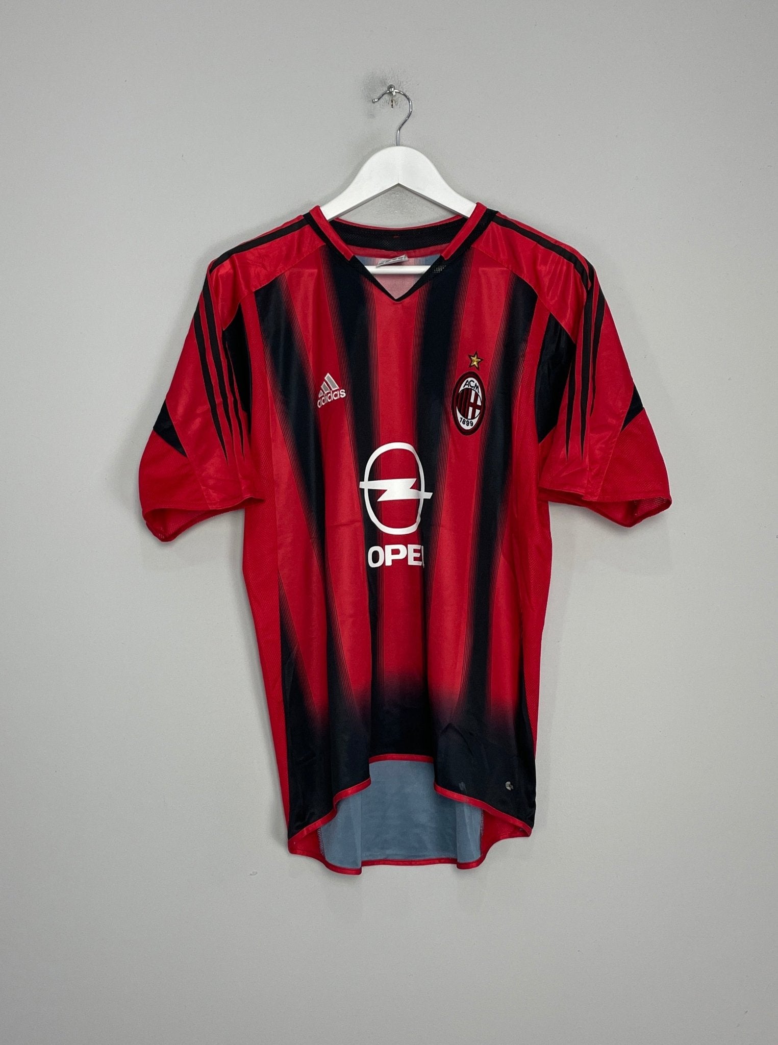 Shop 2004/05 AC MILAN SHEVCHENKO #7 HOME SHIRT (M) ADIDAS, classic football shirts, vintage football shirts & retro soccer jerseys at Cult Kits
