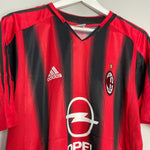 Shop 2004/05 AC MILAN SHEVCHENKO #7 HOME SHIRT (M) ADIDAS, classic football shirts, vintage football shirts & retro soccer jerseys at Cult Kits