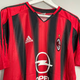 Shop 2004/05 AC MILAN SHEVCHENKO #7 HOME SHIRT (M) ADIDAS, classic football shirts, vintage football shirts & retro soccer jerseys at Cult Kits