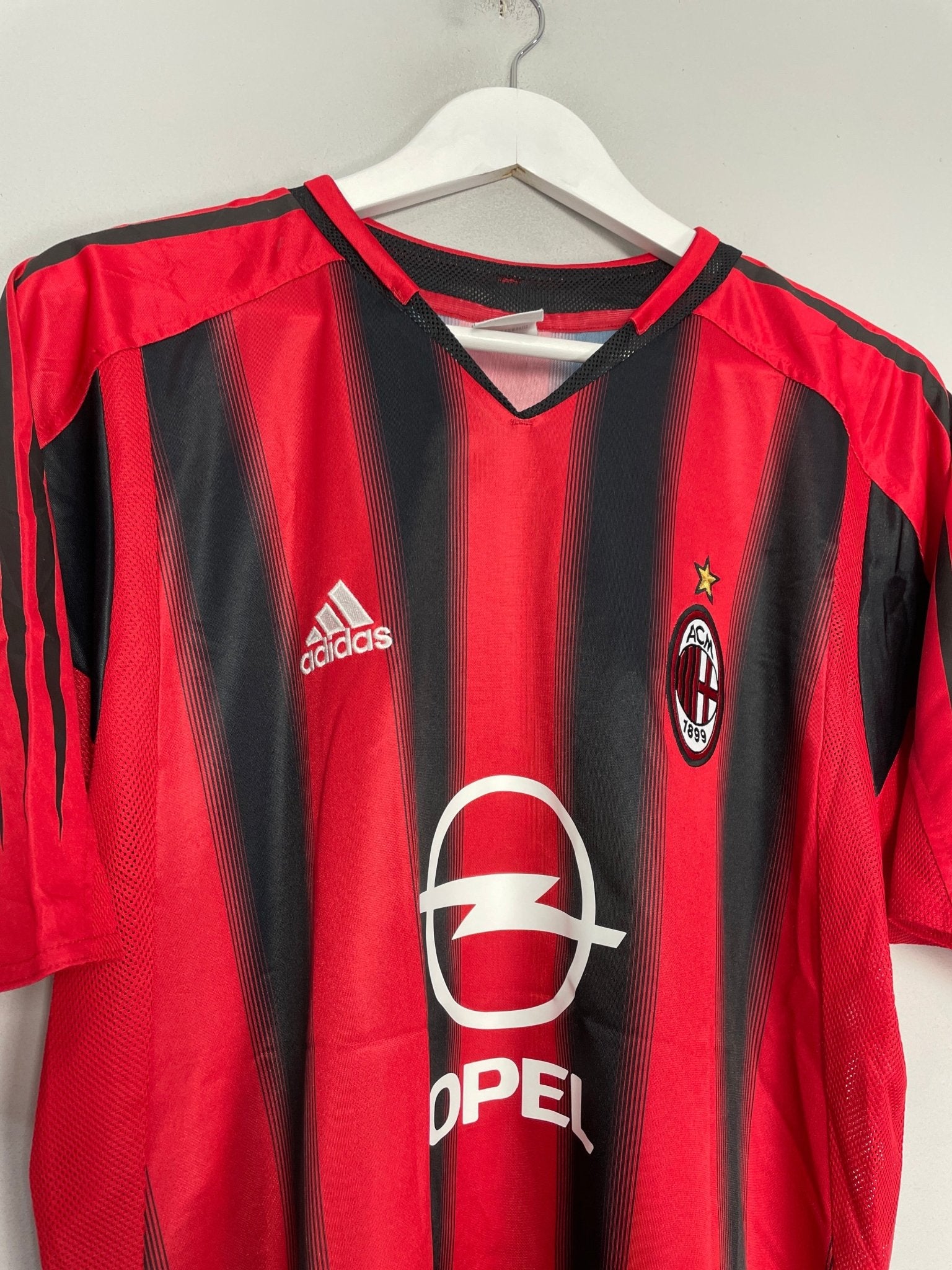 Shop 2004/05 AC MILAN SHEVCHENKO #7 HOME SHIRT (M) ADIDAS, classic football shirts, vintage football shirts & retro soccer jerseys at Cult Kits