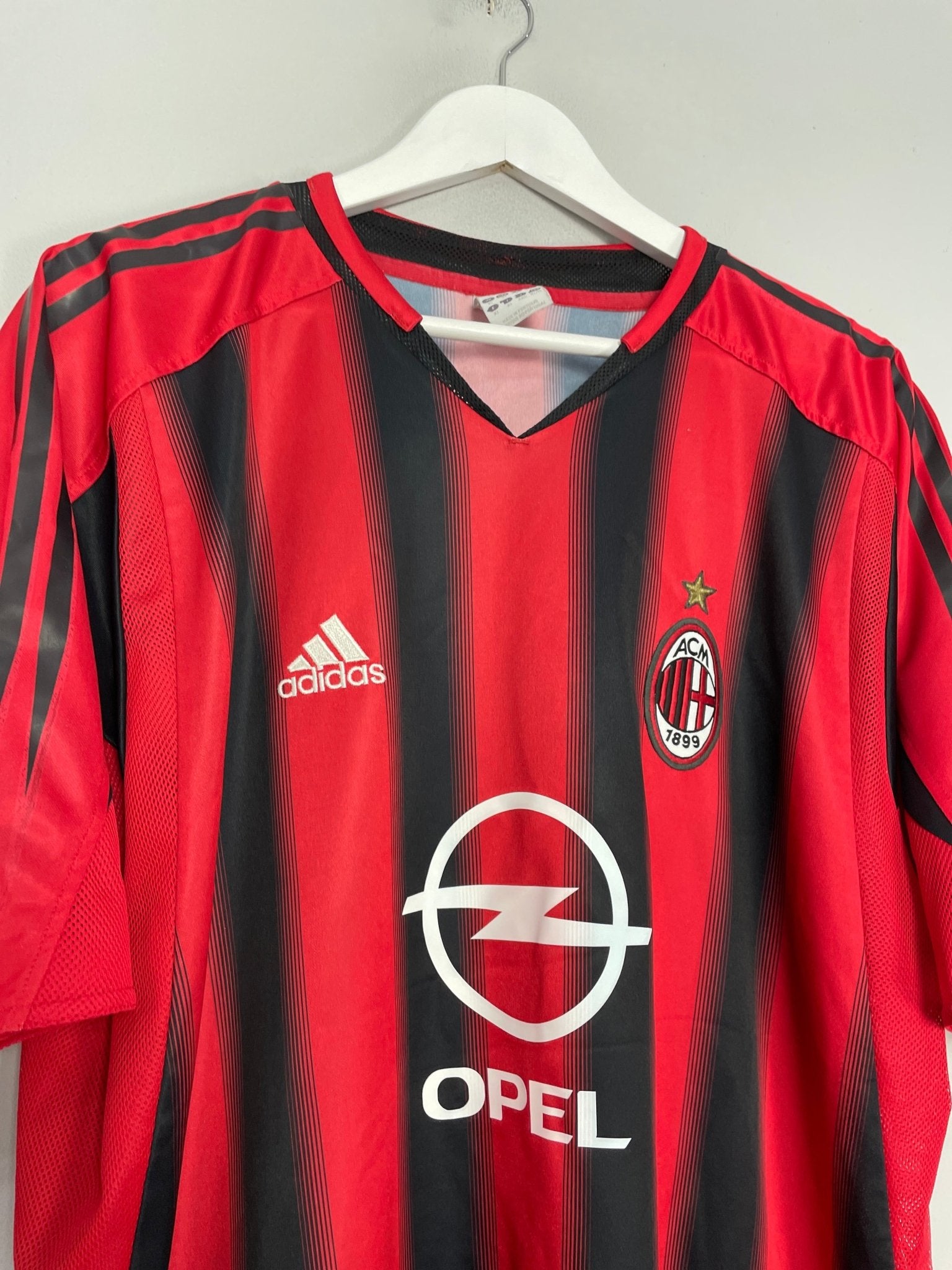 Shop 2004/05 AC MILAN SHEVCHENKO #7 HOME SHIRT (XL) ADIDAS, classic football shirts, vintage football shirts & retro soccer jerseys at Cult Kits