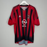 Shop 2004/05 AC MILAN SHEVCHENKO #7 HOME SHIRT (XL) ADIDAS, classic football shirts, vintage football shirts & retro soccer jerseys at Cult Kits