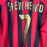 Shop 2004/05 AC MILAN SHEVCHENKO #7 HOME SHIRT (XL) ADIDAS, classic football shirts, vintage football shirts & retro soccer jerseys at Cult Kits