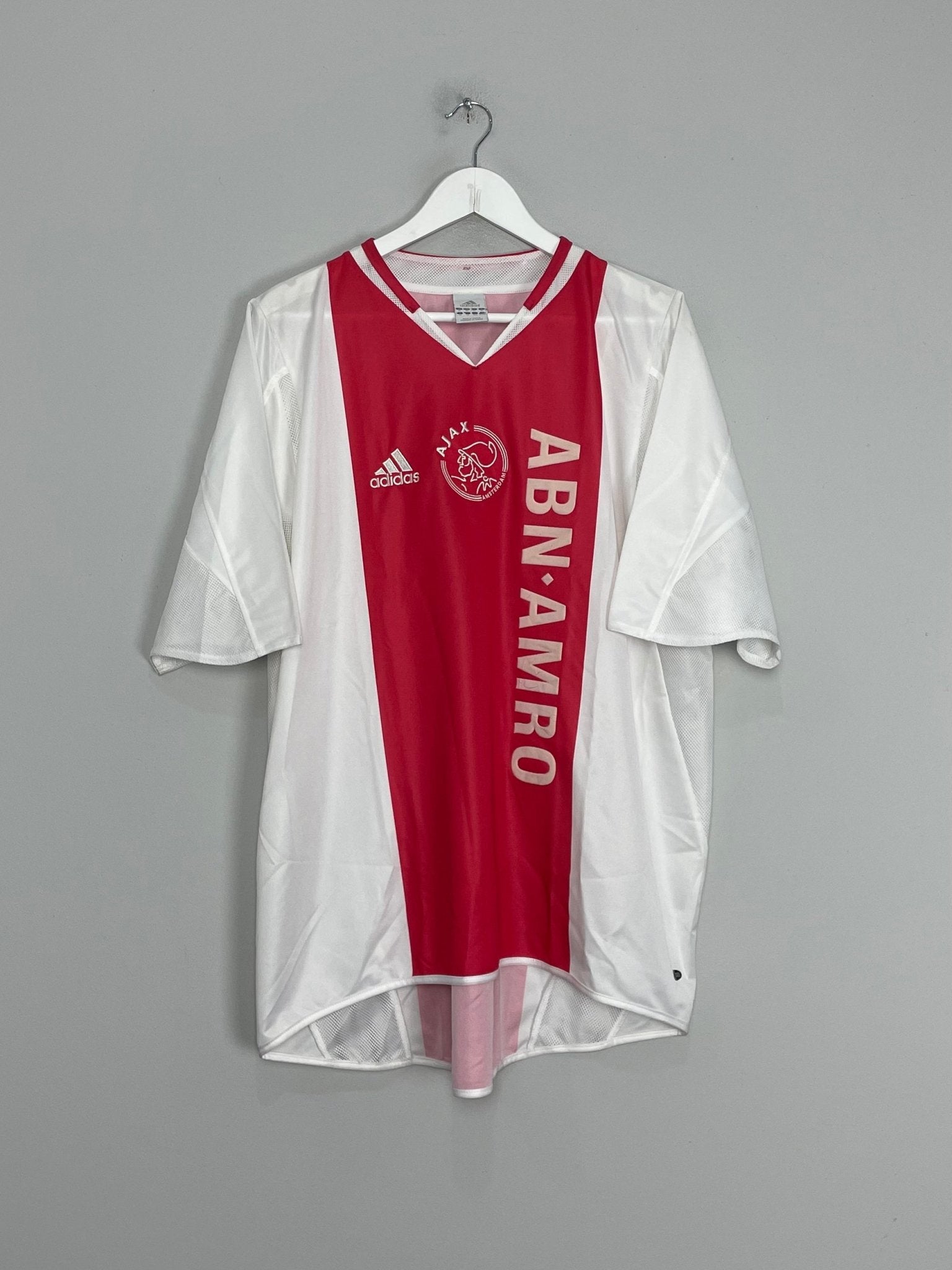 Shop 2004/05 AJAX HOME SHIRT (XL) ADIDAS, classic football shirts, vintage football shirts & retro soccer jerseys at Cult Kits