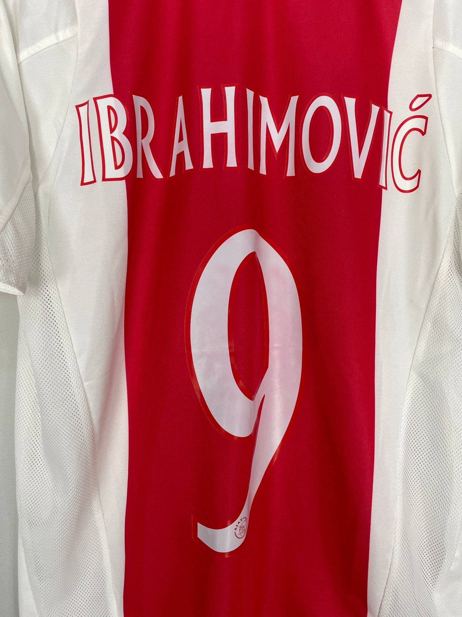 Shop 2004/05 AJAX IBRAHIMOVIC #9 HOME SHIRT (S) ADIDAS, classic football shirts, vintage football shirts & retro soccer jerseys at Cult Kits
