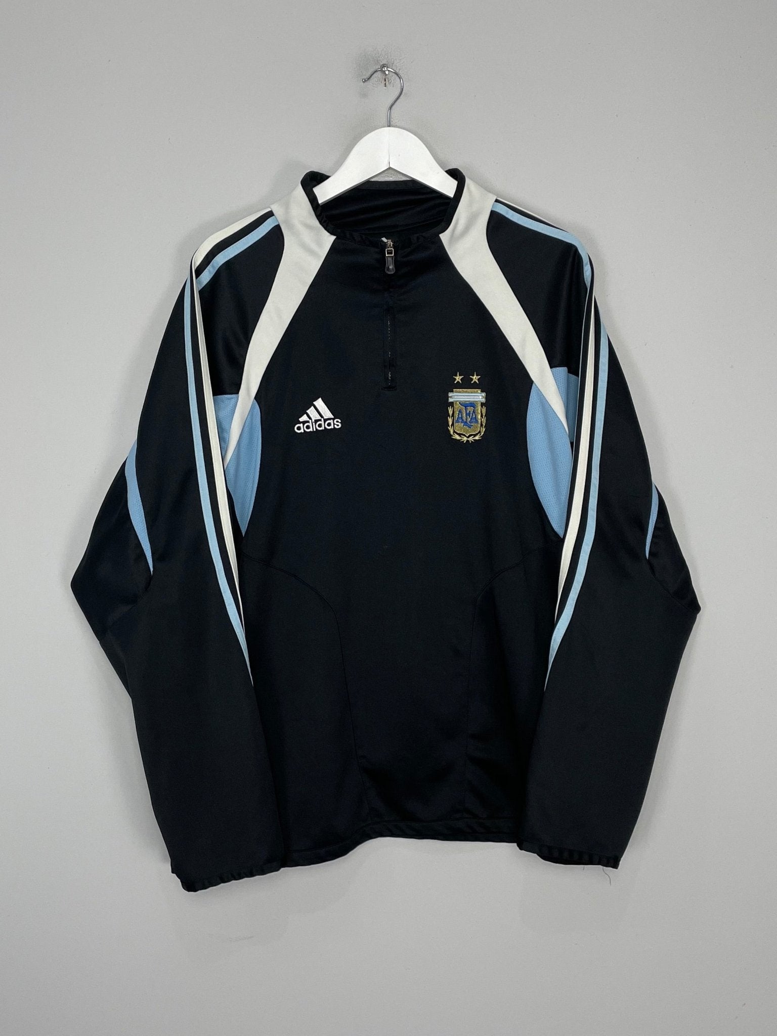 Shop 2004/05 ARGENTINA 1/4 ZIP JACKET (XL) ADIDAS, classic football shirts, vintage football shirts & retro soccer jerseys at Cult Kits