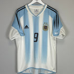 2004/05 ARGENTINA BATISTUTA 9 HOME SHIRT (M) ADIDAS - Cult Kits - Medium - Buy Vintage Football Shirts, Authentic Retro Football Shirts For Sale, Classic Football Shirts & Soccer Jersey