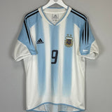 2004/05 ARGENTINA BATISTUTA 9 HOME SHIRT (M) ADIDAS - Cult Kits - Medium - Buy Vintage Football Shirts, Authentic Retro Football Shirts For Sale, Classic Football Shirts & Soccer Jersey