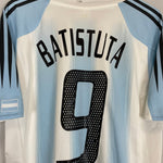 2004/05 ARGENTINA BATISTUTA 9 HOME SHIRT (M) ADIDAS - Cult Kits - Medium - Buy Vintage Football Shirts, Authentic Retro Football Shirts For Sale, Classic Football Shirts & Soccer Jersey