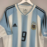 2004/05 ARGENTINA BATISTUTA 9 HOME SHIRT (M) ADIDAS - Cult Kits - Medium - Buy Vintage Football Shirts, Authentic Retro Football Shirts For Sale, Classic Football Shirts & Soccer Jersey