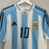 Shop 2004/05 ARGENTINA MARADONA #10 HOME SHIRT (M) ADIDAS, classic football shirts, vintage football shirts & retro soccer jerseys at Cult Kits