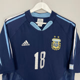 Shop 2004/05 ARGENTINA MESSI #18 AWAY SHIRT (L) ADIDAS, classic football shirts, vintage football shirts & retro soccer jerseys at Cult Kits