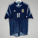 Shop 2004/05 ARGENTINA MESSI #18 AWAY SHIRT (L) ADIDAS, classic football shirts, vintage football shirts & retro soccer jerseys at Cult Kits