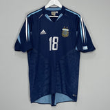Shop 2004/05 ARGENTINA MESSI #18 AWAY SHIRT (L) ADIDAS, classic football shirts, vintage football shirts & retro soccer jerseys at Cult Kits