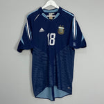Shop 2004/05 ARGENTINA MESSI #18 AWAY SHIRT (L) ADIDAS, classic football shirts, vintage football shirts & retro soccer jerseys at Cult Kits