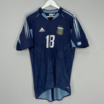 Shop 2004/05 ARGENTINA MESSI #18 AWAY SHIRT (M) ADIDAS, classic football shirts, vintage football shirts & retro soccer jerseys at Cult Kits
