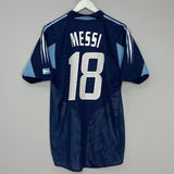 Shop 2004/05 ARGENTINA MESSI #18 AWAY SHIRT (M) ADIDAS, classic football shirts, vintage football shirts & retro soccer jerseys at Cult Kits