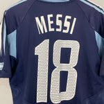 Shop 2004/05 ARGENTINA MESSI #18 AWAY SHIRT (M) ADIDAS, classic football shirts, vintage football shirts & retro soccer jerseys at Cult Kits