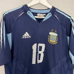Shop 2004/05 ARGENTINA MESSI #18 AWAY SHIRT (M) ADIDAS, classic football shirts, vintage football shirts & retro soccer jerseys at Cult Kits