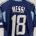 Shop 2004/05 ARGENTINA MESSI #18 AWAY SHIRT (M) ADIDAS, classic football shirts, vintage football shirts & retro soccer jerseys at Cult Kits