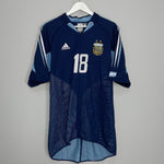 Shop 2004/05 ARGENTINA MESSI #18 AWAY SHIRT (XL) ADIDAS, classic football shirts, vintage football shirts & retro soccer jerseys at Cult Kits