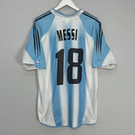 Shop 2004/05 ARGENTINA MESSI #18 HOME SHIRT (L) ADIDAS, classic football shirts, vintage football shirts & retro soccer jerseys at Cult Kits