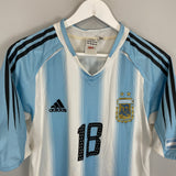 Shop 2004/05 ARGENTINA MESSI #18 HOME SHIRT (S) ADIDAS, classic football shirts, vintage football shirts & retro soccer jerseys at Cult Kits