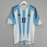 Shop 2004/05 ARGENTINA MESSI #18 HOME SHIRT (XL) ADIDAS, classic football shirts, vintage football shirts & retro soccer jerseys at Cult Kits