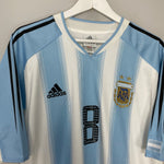 Shop 2004/05 ARGENTINA RIQUELME #8 HOME SHIRT (L) ADIDAS, classic football shirts, vintage football shirts & retro soccer jerseys at Cult Kits