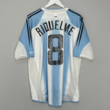 Shop 2004/05 ARGENTINA RIQUELME #8 HOME SHIRT (L) ADIDAS, classic football shirts, vintage football shirts & retro soccer jerseys at Cult Kits
