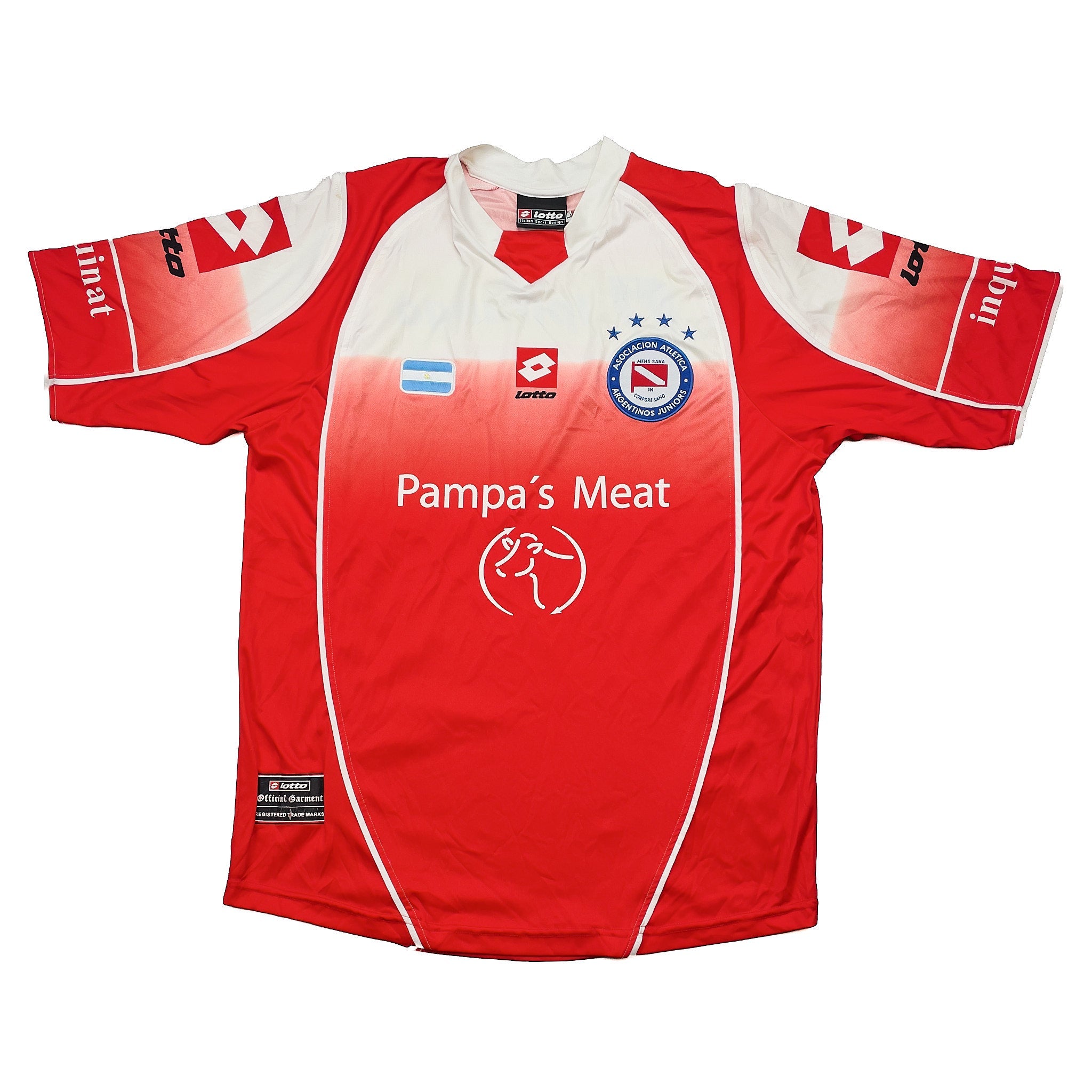 Buy 2004/05 Argentinos Juniors Home Shirt (L) Lotto ~ Free worldwide shipping available ~ Authentic Vintage Football Shirts from Cult Kits