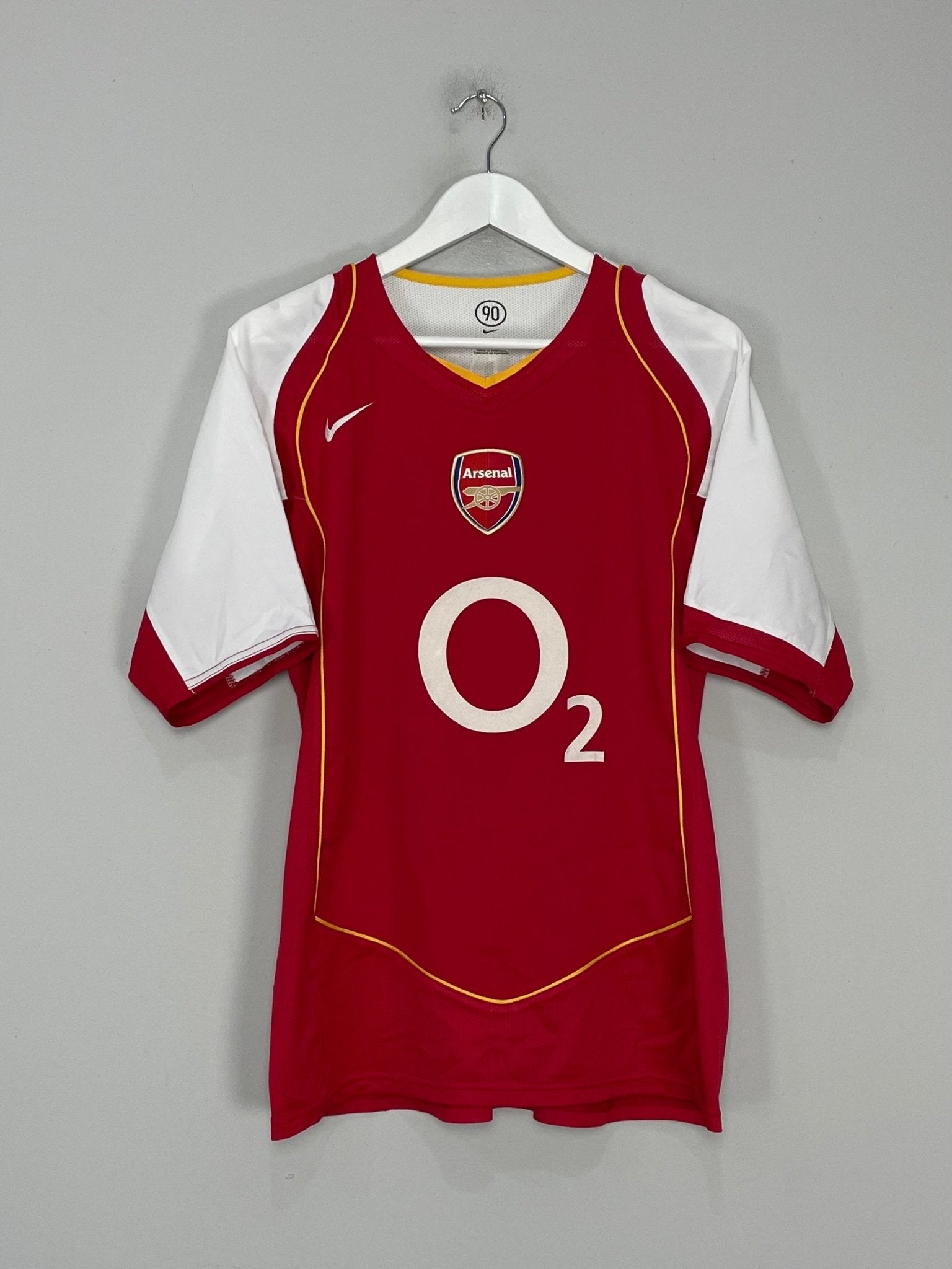 Shop 2004/05 ARSENAL EDU #17 HOME SHIRT (M) NIKE, classic football shirts, vintage football shirts & retro soccer jerseys at Cult Kits
