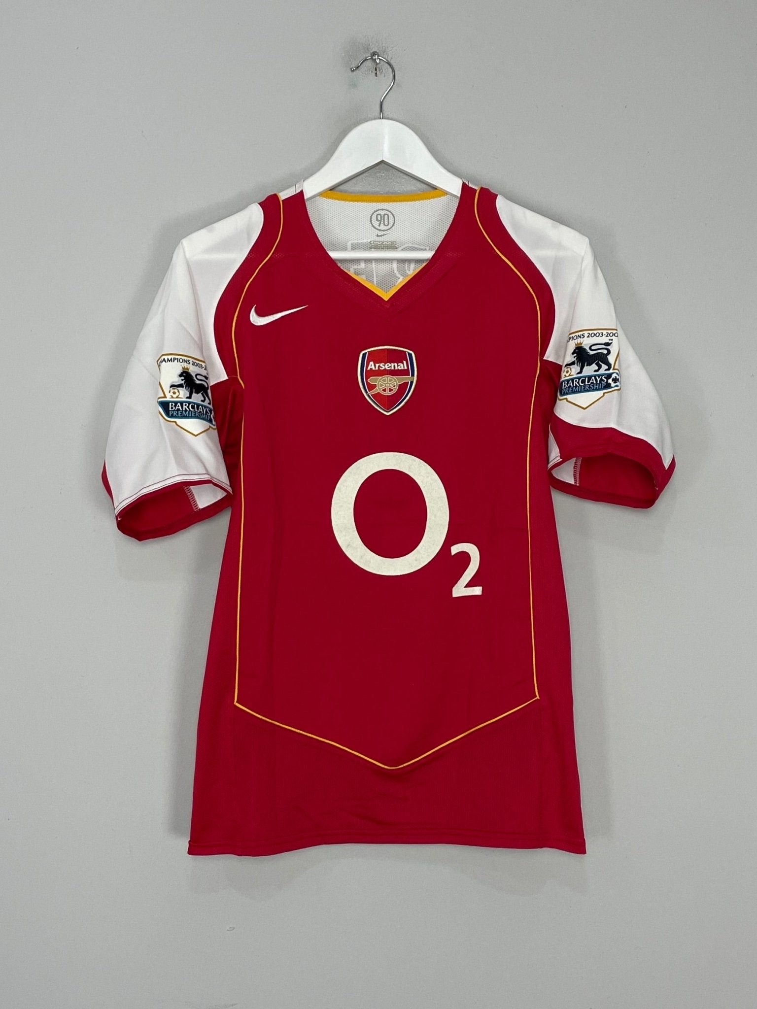 Shop 2004/05 ARSENAL FABREGAS #15 HOME SHIRT (S) NIKE, classic football shirts, vintage football shirts & retro soccer jerseys at Cult Kits