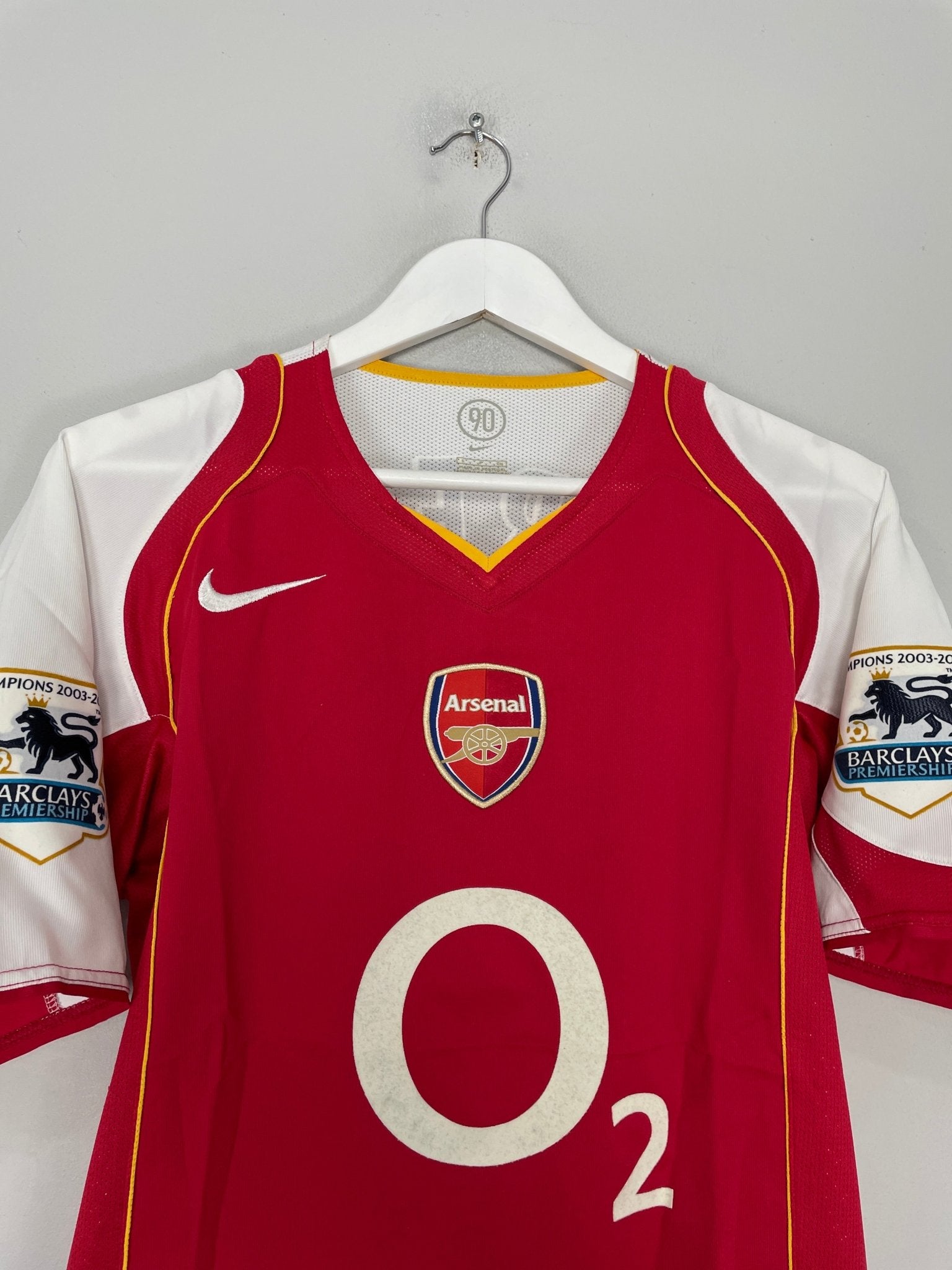 Shop 2004/05 ARSENAL FABREGAS #15 HOME SHIRT (S) NIKE, classic football shirts, vintage football shirts & retro soccer jerseys at Cult Kits