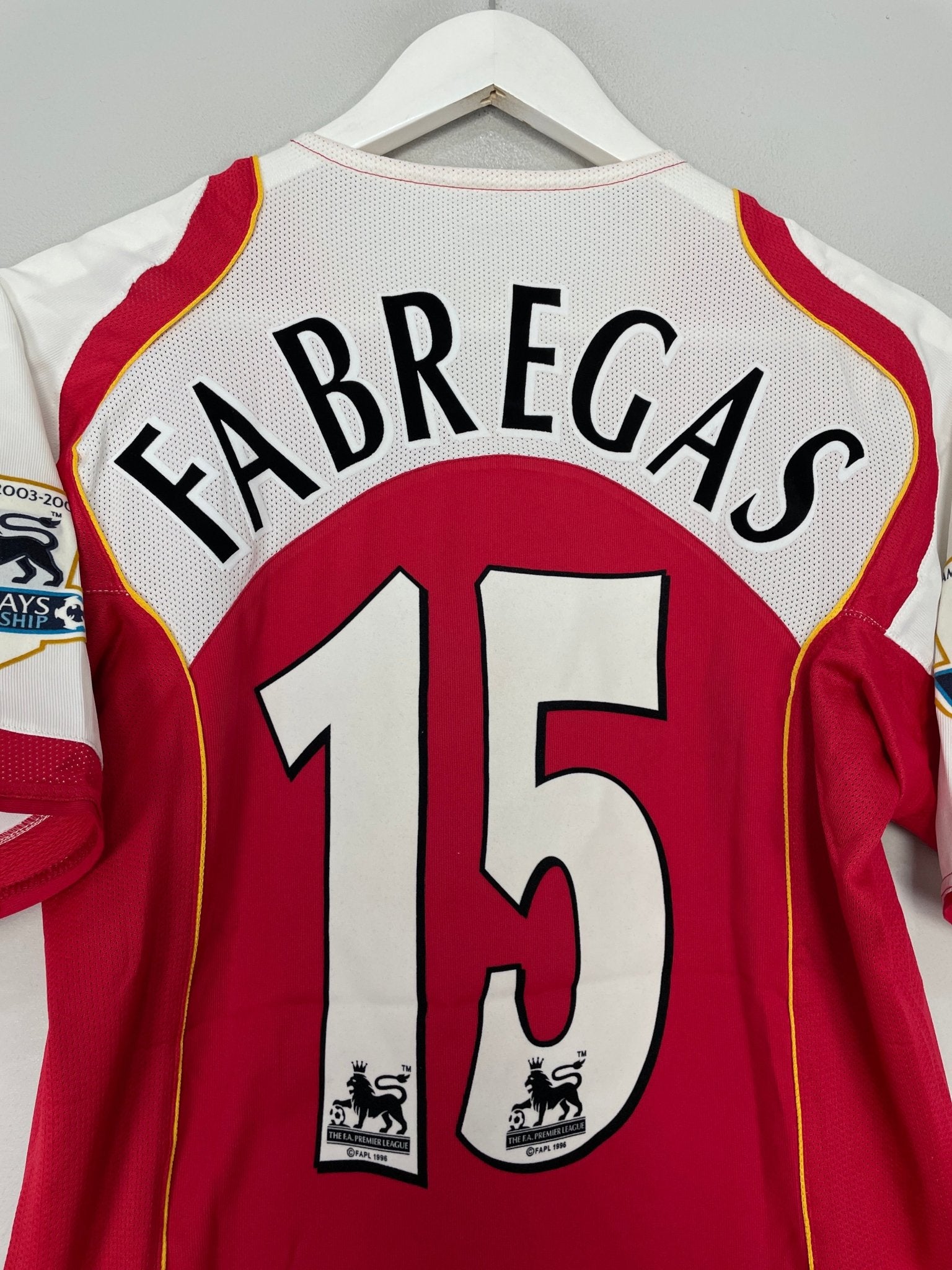 2004/05 ARSENAL FABREGAS #15 HOME SHIRT (S) NIKE – Cult Kits